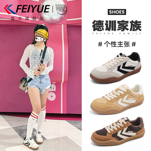 女2025夏季 新款 爆款 feiyue 網面網鞋 德訓鞋 透氣休閑板鞋 飛躍女鞋