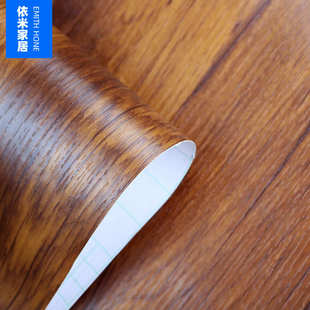 防水防潮仿木紋貼紙自粘墻紙臥室衣柜子桌面木門貼舊家具翻新壁紙