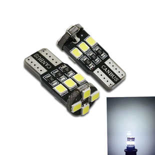 T10 12V 10燈LED汽車小燈泡插泡閱讀燈車門燈牌照燈后備箱燈W5W