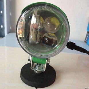 綠色3寸圓4珠12V24V貨車led射燈汽車強聚光前照大燈越野車改裝 頂