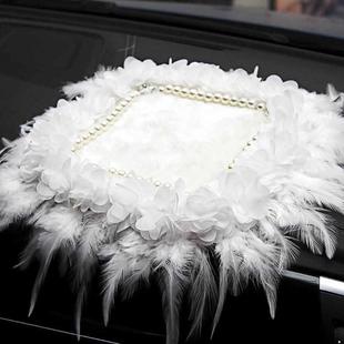 女布用品墊汽車墊物長花朵車載漂亮耐磨直銷珍珠中控臺置防滑水鉆