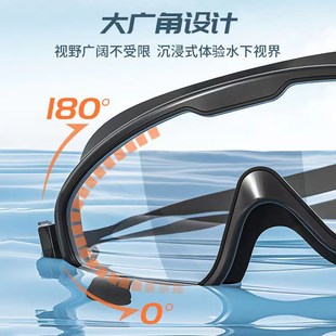 泳鏡防水防霧高清近視男女士大z框游泳眼鏡漂流護目鏡泳帽泳鏡套