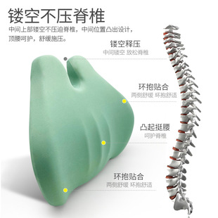 汽車用品頭枕車用腰靠辦公室椅子靠背枕座椅腰枕靠枕車載腰墊座墊