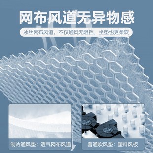 汽車通風坐墊夏季 吹空調風轎U車駕駛座椅座 涼墊冰絲透氣貨車改裝