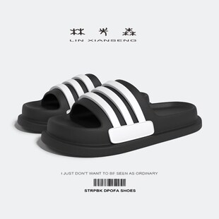 男夏季 涼鞋 外穿情侶外穿厚底男款 軟底防滑時(shí)尚 沙灘N鞋 林先森拖鞋