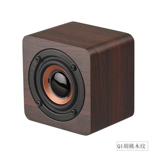 Q1木質迷你藍牙音箱手機便攜創意禮品小音響外大Y功率低音炮