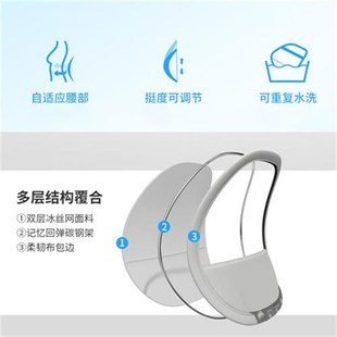 夏季 通風(fēng)夏天透氣 汽車腰靠座椅背靠坐墊車載用托護(hù)腰部支NN撐四季
