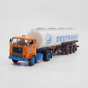 Volvo FH88沃爾沃油罐車拖掛車合金汽車模型玩具車 ixo