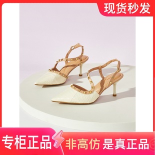 歐美風(fēng)鉚釘細(xì)高跟包頭女鞋 星期六時(shí)裝 新款 2025夏季 SSC1114076 涼鞋