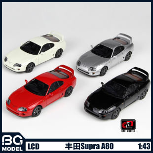 LCD1 A80速霸牛魔王跑車JDM合金全開汽車模型收藏 43豐田Supra