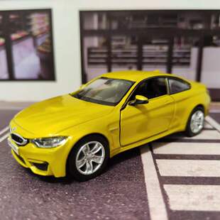 馬珂達BMW寶馬M系M2M4M5跑車可開門回力合金汽車模型車內擺件1