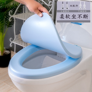 輕便馬桶蓋家用坐墊座便器軟圈發泡蓋圈通用座圈泡沫加厚柔軟防水