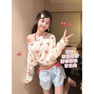 泳衣女比基尼新款 2025小胸聚攏高級感防曬外搭海邊沙灘度假游泳裝