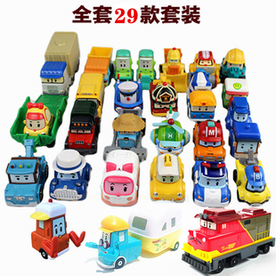 兒童玩具Poli珀利警車警長救護車海利直升機銀輝合金機器人玩具車