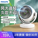 飛利浦桌面空氣循環電風扇小型家用搖頭臥室辦公工位靜音臺式 風扇