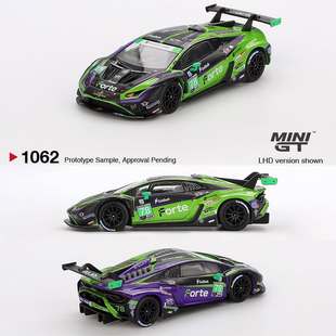EVO紫 峰極預(yù)售 汽車模型 颶風(fēng)GT3 MINIGT 蘭博基尼 1062