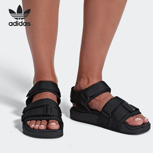 阿迪達(dá)斯正品 涼鞋 三葉草女鞋 休閑沙灘鞋 CG6623 當(dāng)季 Adidas