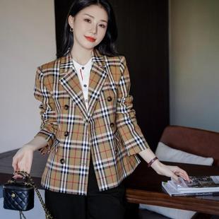 格子西服BIABETTY正品 外套女長袖 工廠出貨 西裝 歐美高端專柜正品