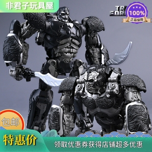 精刻玩具變形機器人金剛猩猩隊長雙形態放大版 10武器模型兒童禮物
