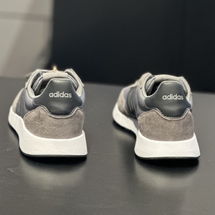 Adidas GX1740 阿迪達(dá)斯男子輕便透氣低幫緩震運(yùn)動休閑灰色跑步鞋