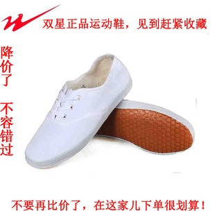 男女帆布鞋 武術鞋 表演小白鞋 雙星正品 跑步跑鞋 運動鞋 晨練鞋 白網鞋