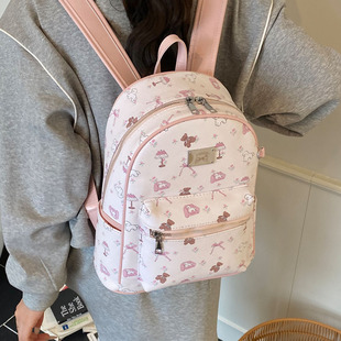 休閑百搭大容量背包 學院風書包夏季 輕便出游雙肩包女2025新款 時尚