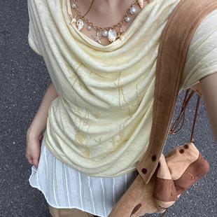 天然貝殼海星金屬項鏈女款 夏日海邊度假風配飾珍珠海螺流蘇鎖骨鏈