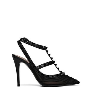 鉚釘網(wǎng)紗淺口鞋 Valentino 100 女士 華倫天奴