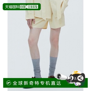 穿搭 韓國直郵NOHANT 度假村黃色正品 斜紋棉布綁帶短褲 外穿 TRUNK