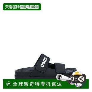 二次方 Dsquared2 男士 涼鞋 舒 1h可退 black黑色 香港直郵潮奢