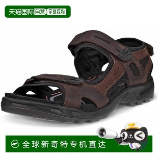 美國奧萊 自營 尤卡坦涼鞋 摩卡男士 直發 ecco摩卡