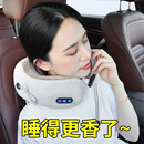 汽車頭枕車用記憶棉車載護頸枕車內頸椎靠枕脖子枕頭按摩脖枕電動