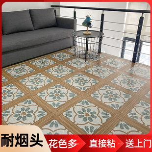 地板貼自粘PVC地板革加厚防水耐磨石塑地板耐煙頭阻燃商用地膠