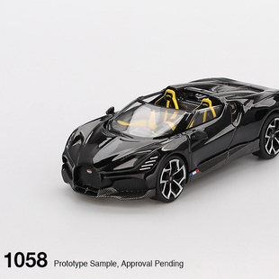 W16 布加迪Bugatti Mistral 黑色 MINIGT 合金汽車模型1 1058