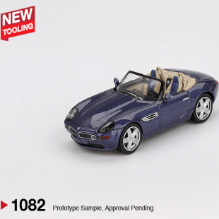 MINIGT 寶馬Z8阿爾卑斯藍(lán)合金敞篷膠胎汽車模型 BMW 1082