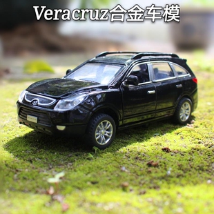 現代Hyundai汽車模型仿真維拉克斯Veracruz合金車兒童玩具三開門