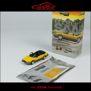 64薩博900 Works Turbo敞篷Convertible卡片汽車模型 Tarmac