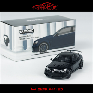 Works 64奔馳C63 AMG Series黑色系列汽車模型 Black Tarmac