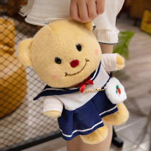 網紅泰國黃油娃娃公仔毛絨玩具奶油泰迪小熊玩偶生日禮物送女生