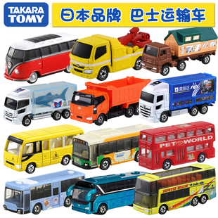 日本TOMY多美卡合金小汽車觀光雙層巴士面包車tomica玩具車模型