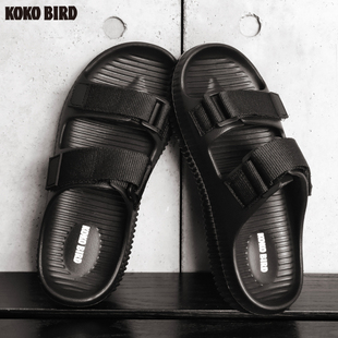外穿輕便百搭可調節休閑沙灘涼鞋 日本KOKOBIRD踩屎感拖鞋 女夏季
