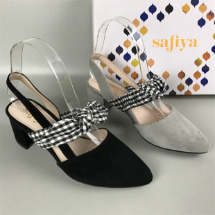 真皮后空蝴蝶結優雅包頭涼鞋 Safiya 撤柜處理夏季 斷碼 索菲婭女鞋