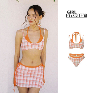 拼色比基尼性感辣妹風溫泉海邊度假泳衣女 2025爆款 Girl Stories