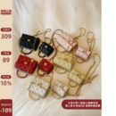 南風年中回饋款 霓虹暗夜小方包包女菱格鏈條單肩斜挎包 Chio2nd