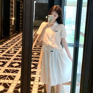 年25小短袖 夏季 高級學院半身裙女襯花邊感衣服法式 新款 眾 蕾絲襯衫