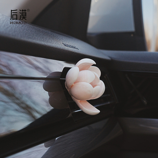 Homoo高級(jí)感梔子花擴(kuò)香石小眾香薰汽車風(fēng)口飾品節(jié)日小禮物伴手禮