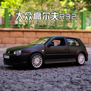 仿真合金汽車模型金屬車模玩具 高爾夫R32 美馳圖原廠1 24大眾