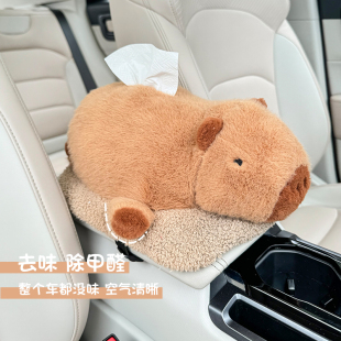 歐拉好貓汽車竹炭包除甲醛車載扶手箱紙巾盒新車去味車內飾品擺件