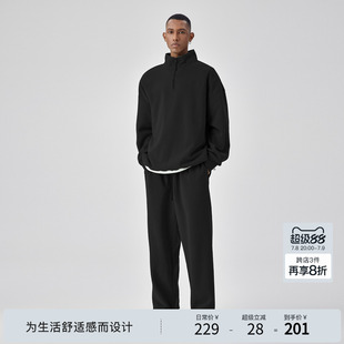 BM半拉鏈衛衣套裝 休閑褲 男秋季 上衣 刺繡休閑情侶長袖 BODYDREAM