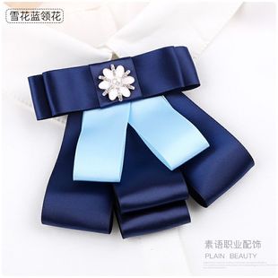 酒店銀行頭花領(lǐng)花工作領(lǐng)結(jié)套裝 女職業(yè)發(fā)網(wǎng)兜韓國(guó)頭飾蝴蝶結(jié)發(fā)飾品